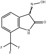 (3Z)-7-(TRIFLUOROMETHYL)-1H-INDOLE-2,3-DIONE 3-OXIME Struktur