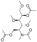 2-(N-Acetyl-N-methylamino)-3-O,4-O,6-O-trimethyl-2-deoxy-D-galactitol 1,5-diacetate Struktur