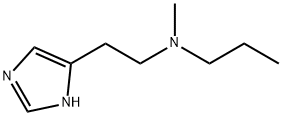 1H-Imidazole-4-ethanamine,N-methyl-N-propyl-(9CI) Struktur