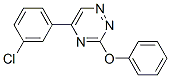 5-(m-Chlorophenyl)-3-phenoxy-1,2,4-triazine Struktur