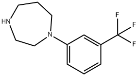 1-(3-Trifluoromethylphenyl)-[1,4]diazepane Struktur