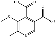 3,4-Pyridinedicarboxylic  acid,  5-methoxy-6-methyl- Struktur