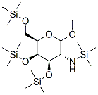 Methyl 3-O,4-O,6-O-tris(trimethylsilyl)-2-[(trimethylsilyl)amino]-2-deoxy-D-galactopyranoside Struktur