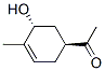 Ethanone, 1-[(1S,5R)-5-hydroxy-4-methyl-3-cyclohexen-1-yl]- (9CI) Struktur