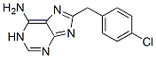 [(4-Chlorophenyl)methyl]-1H-purin-6-amine Struktur