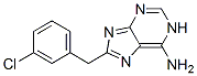 [(3-Chlorophenyl)methyl]-1H-purin-6-amine Struktur