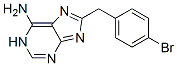 [(4-Bromophenyl)methyl]-1H-purin-6-amine Struktur