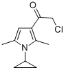 Ethanone, 2-chloro-1-(1-cyclopropyl-2,5-dimethyl-1H-pyrrol-3-yl)- (9CI) Struktur