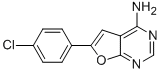 6-(4-CHLOROPHENYL)FURO[2,3-D]PYRIMIDIN-4-AMINE Struktur