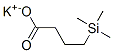 4-Trimethylsilylbutanoic acid potassium salt Struktur