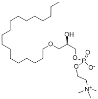 1-O-OCTADECYL-SN-GLYCERO-3-PHOSPHOCHOLINE Struktur