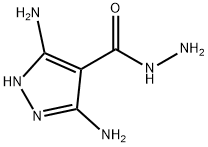 1H-Pyrazole-4-carboxylic  acid,  3,5-diamino-,  hydrazide Struktur