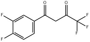 1-(3,4-difluorophenyl)-4,4,4-trifluorobutane-1,3-dione Struktur