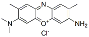 3-amino-7-(dimethylamino)-2,8-dimethylphenoxazin-5-ium chloride Struktur