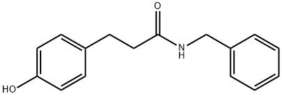 3-(4-HYDROXYPHENYL)N-BENZYLPROPIONAMIDE& Struktur