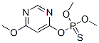 Phosphorothioic acid, O-(6-methoxy-4-pyrimidinyl) O,O-dimethyl ester (9CI) Struktur