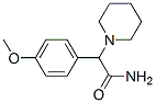 2-(4-methoxyphenyl)-2-piperidinoacetamide Struktur