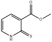 3-Pyridinecarboxylic acid, 1,2-dihydro-2-thioxo-, Methyl ester Struktur