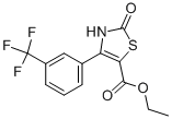 2,3-DIHYDRO-2-OXO-4-[3-(TRIFLUOROMETHYL)PHENYL]-5-THIAZOLECARBOXYLIC ACID ETHYL ESTER Struktur