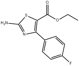 ETHYL 2-AMINO-4-(4-FLUOROPHENYL)THIAZOLE-5-CARBOXYLATE Struktur