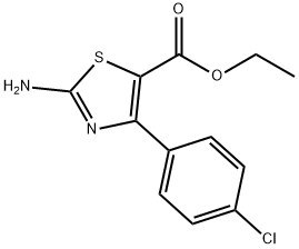 2-アミノ-4-(4-クロロフェニル)チアゾール-5-カルボン酸エチル 塩化物 化學(xué)構(gòu)造式