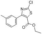 2-CHLORO-4-(3-METHYLPHENYL)-5-THIAZOLECARBOXYLIC ACID ETHYL ESTER Struktur