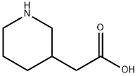 3-PIPERIDINE ACETIC ACID Struktur