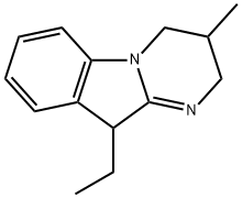 Pyrimido[1,2-a]indole, 10-ethyl-2,3,4,10-tetrahydro-3-methyl- (9CI) Struktur