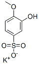 potassium 3-hydroxy-4-methoxybenzenesulphonate  Struktur