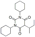 5-sec-Butyl-1,3-dicyclohexyl-2,4,6(1H,3H,5H)-pyrimidinetrione Struktur