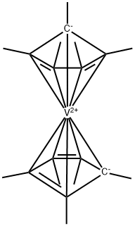 BIS(PENTAMETHYLCYCLOPENTADIENYL)VANADIU& Struktur