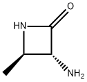 2-Azetidinone,3-amino-4-methyl-,(3R,4R)-(9CI) Struktur