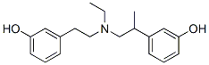 3-[2-[2-(3-hydroxyphenyl)ethyl-propyl-amino]ethyl]phenol Struktur