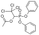 O,O-Diphenyl (1-acetoxy-2,2,2-trichloroethyl)phosphonate Struktur