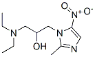 1H-Imidazole-1-ethanol, alpha-((diethylamino)methyl)-2-methyl-5-nitro- Struktur