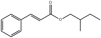 2-Propenoic acid, 3-phenyl-, 2-Methylbutyl ester, (E)- Struktur