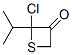 3-Thietanone,  2-chloro-2-(1-methylethyl)- Struktur