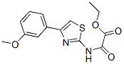 [[4-(3-Methoxyphenyl)thiazol-2-yl]amino]oxoacetic acid ethyl ester Struktur