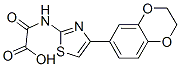 N-(4-(1,4-benzodioxan-6-yl)-2-thiazolyl)oxamic acid Struktur