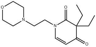 3,3-diethyl-1-(2-morpholin-4-ylethyl)pyridine-2,4-dione Struktur