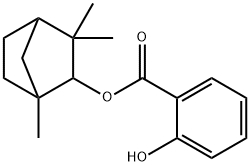 1,3,3-trimethylbicyclo[2.2.1]hept-2-yl salicylate Struktur