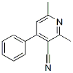 2,6-Dimethyl-4-phenyl-3-pyridinecarbonitrile Struktur