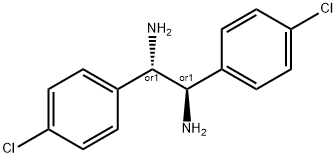 meso-1,2-Bis(4-chlorophenyl)ethylenediamine Struktur