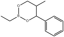 2-Ethyl-5-methyl-4-phenyl-1,3,2-dioxaborinane Struktur