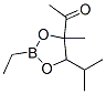 1-[2-Ethyl-4-methyl-5-(1-methylethyl)-1,3,2-dioxaborolan-4-yl]ethanone Struktur