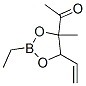 1-(5-Ethenyl-2-ethyl-4-methyl-1,3,2-dioxaborolan-4-yl)ethanone Struktur