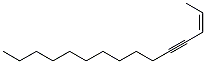 (Z)-2-Pentadecen-4-yne Struktur