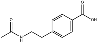 4-(2-(N-Acetylamino)ethyl)benzoicacid Struktur