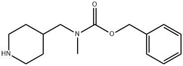 BENZYL METHYL(PIPERIDIN-4-YLMETHYL)-CARBAMATE Struktur