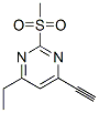 Pyrimidine, 4-ethyl-6-ethynyl-2-(methylsulfonyl)- (9CI) Struktur